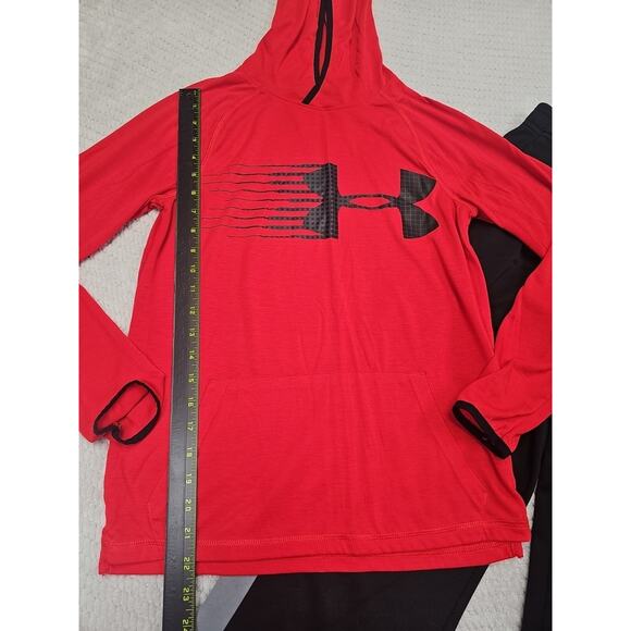 Under Armour Shirt & Pants Boys Youth Large Hooded Long Sleeve Sweats - Picture 2 of 10